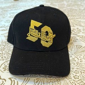 NWOT Judas Priest 50th Anniversary Fork Logo Baseball Cap Hat🖤